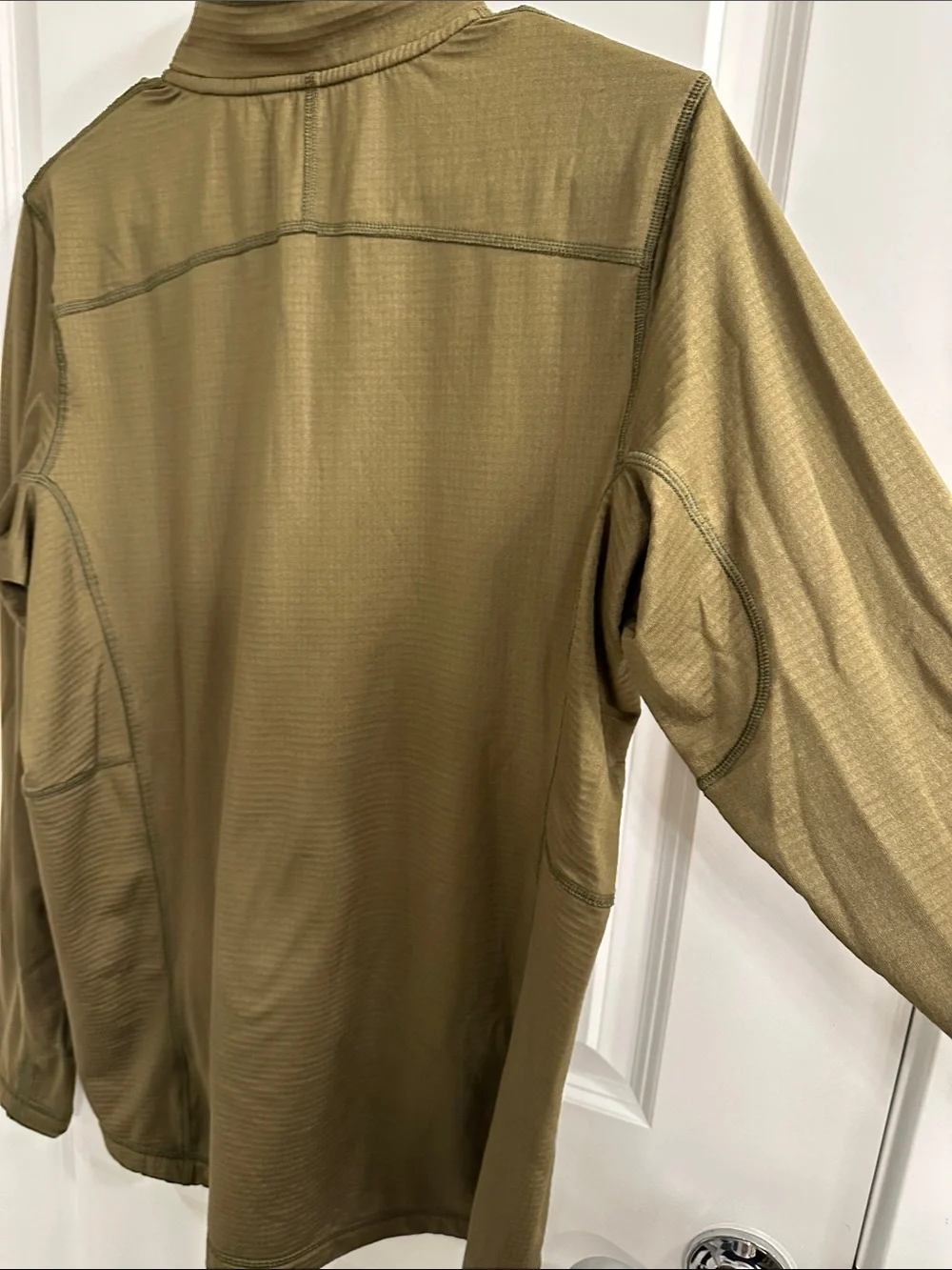 Outdoor Research Vigor Olive Green Quarter-Zip Pullover - men’s large